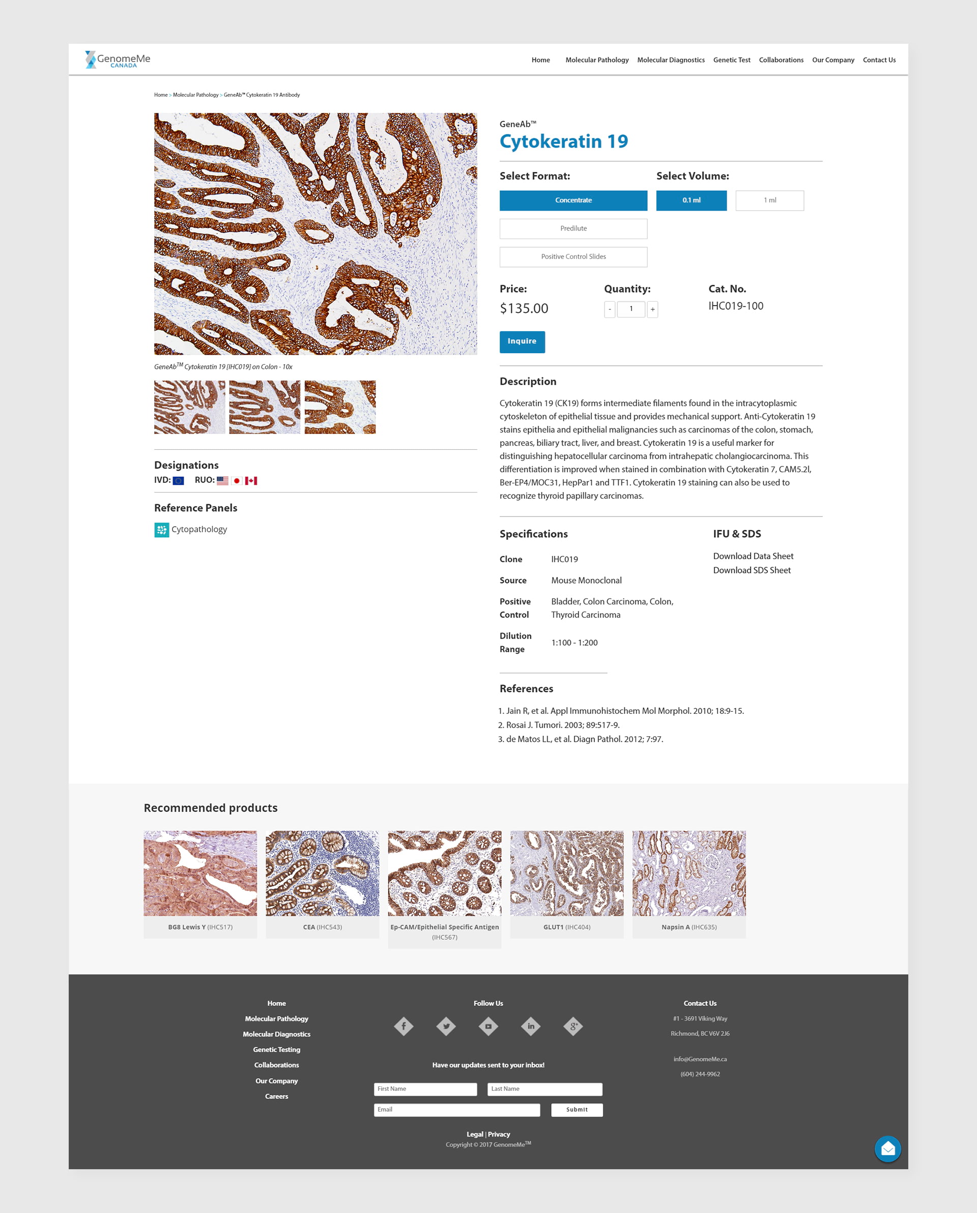 GenomeMe product page