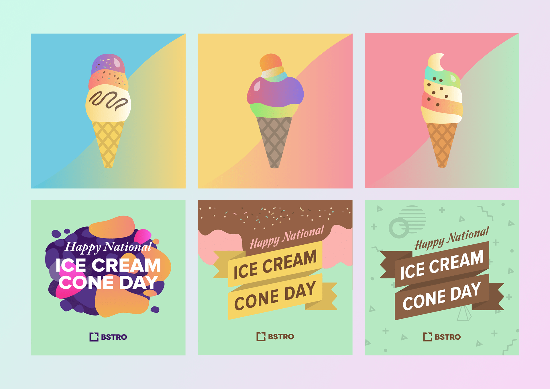 National ice cream day insta post