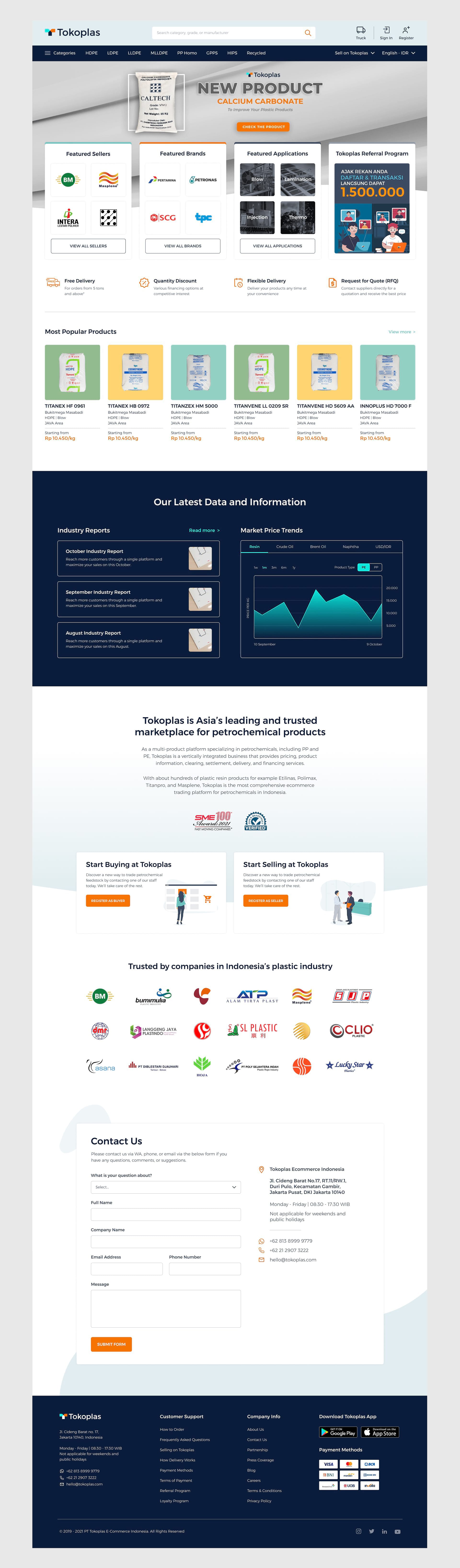 Tokoplas landing page